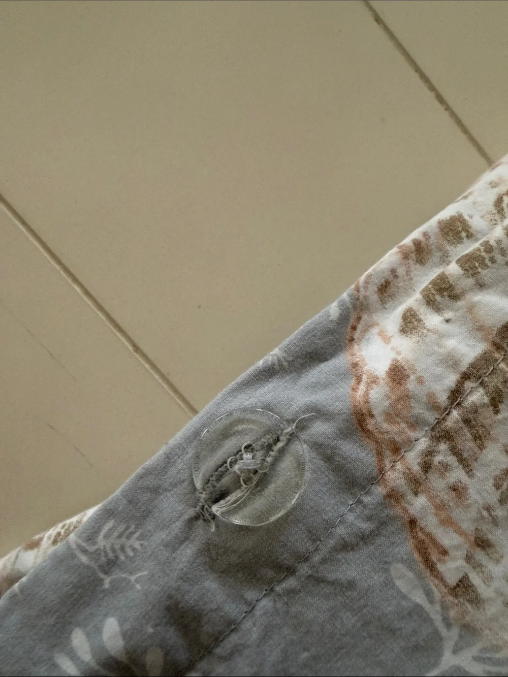 Pottery Barn Sea Shells Cream and Soft Brown Coastal vibe Cotton King size Duvet